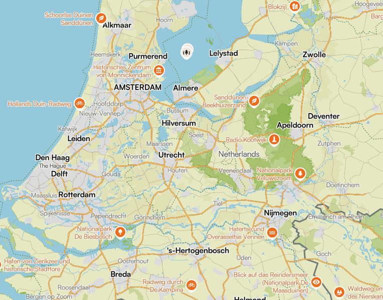 Komoot Karte Niederlande