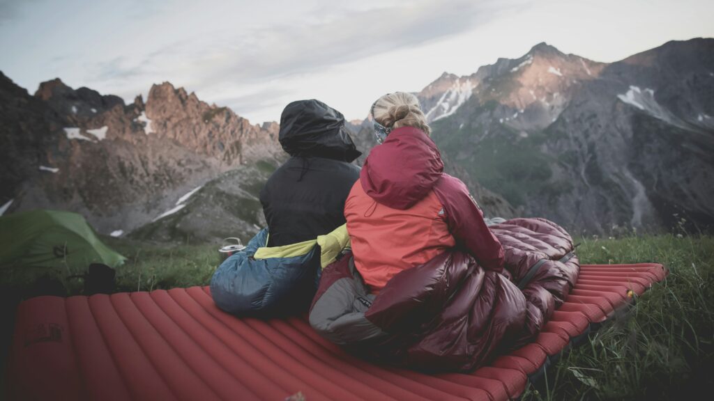 Schlafsack bei wechselndem Wetter